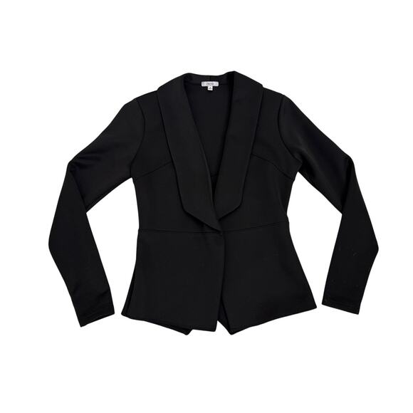 Cache Black Fitted Single Button Blazer Career Office Size Women's 2 - Picture 2 of 7
